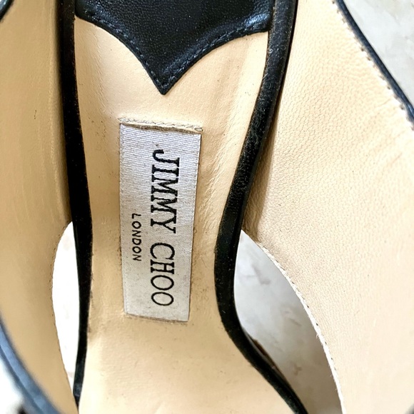 Stylish Jimmy Choo Medium Heel Zebra Print Mules - Picture 4 of 7